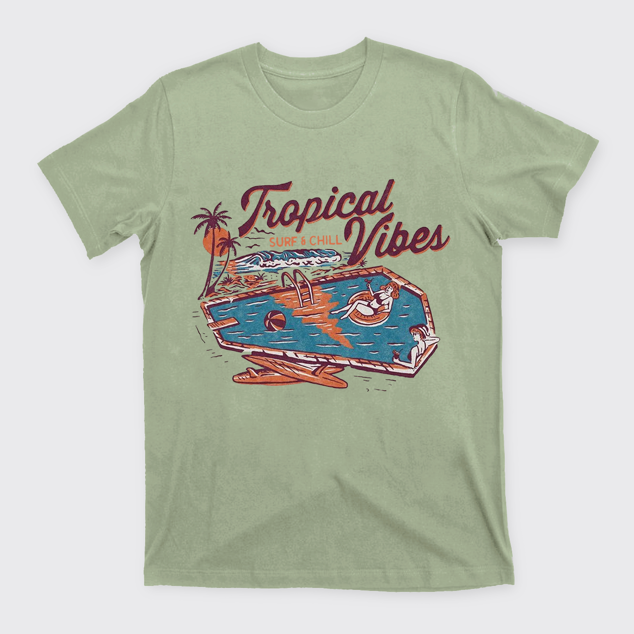 Charming Tropical Vibes T-Shirts