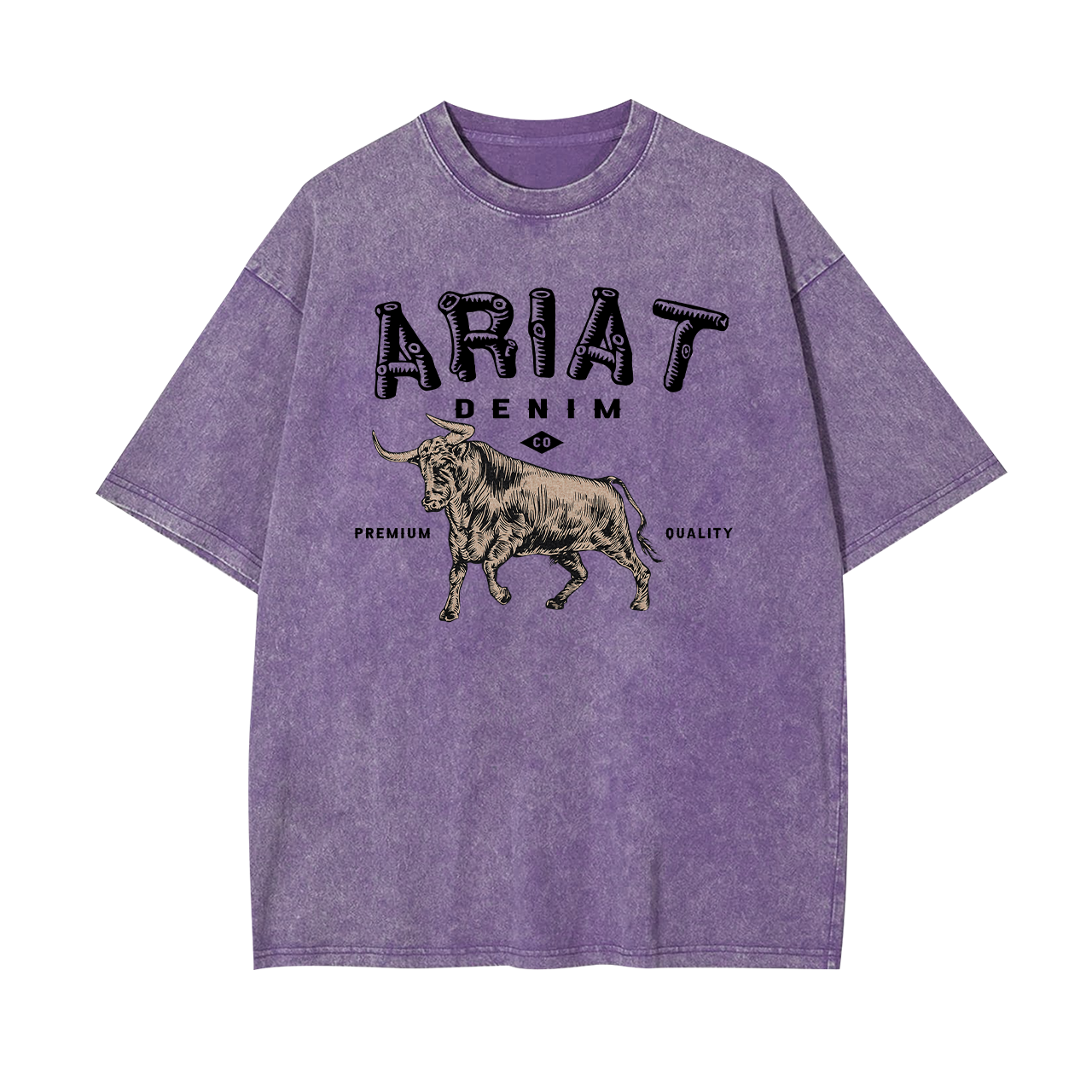Ariat Denim Cowboy Garment-dye Tees