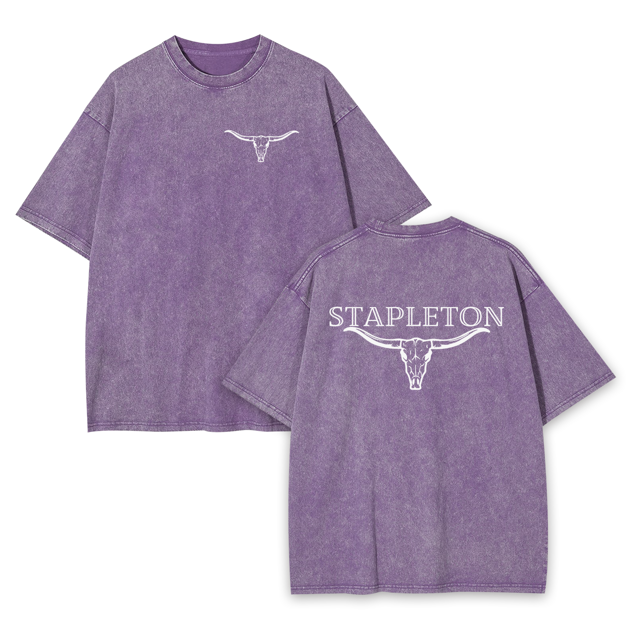 Stapleton Cow Bull Garment-dye Tees