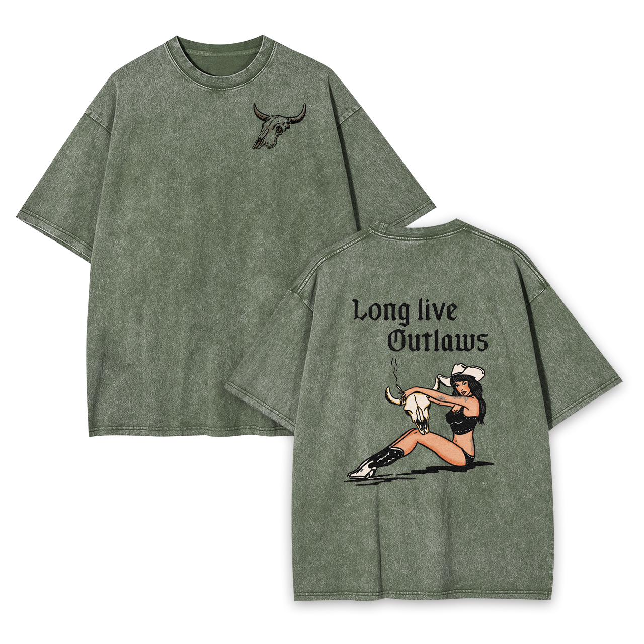 Long live Outlaws Garment-dye Tees