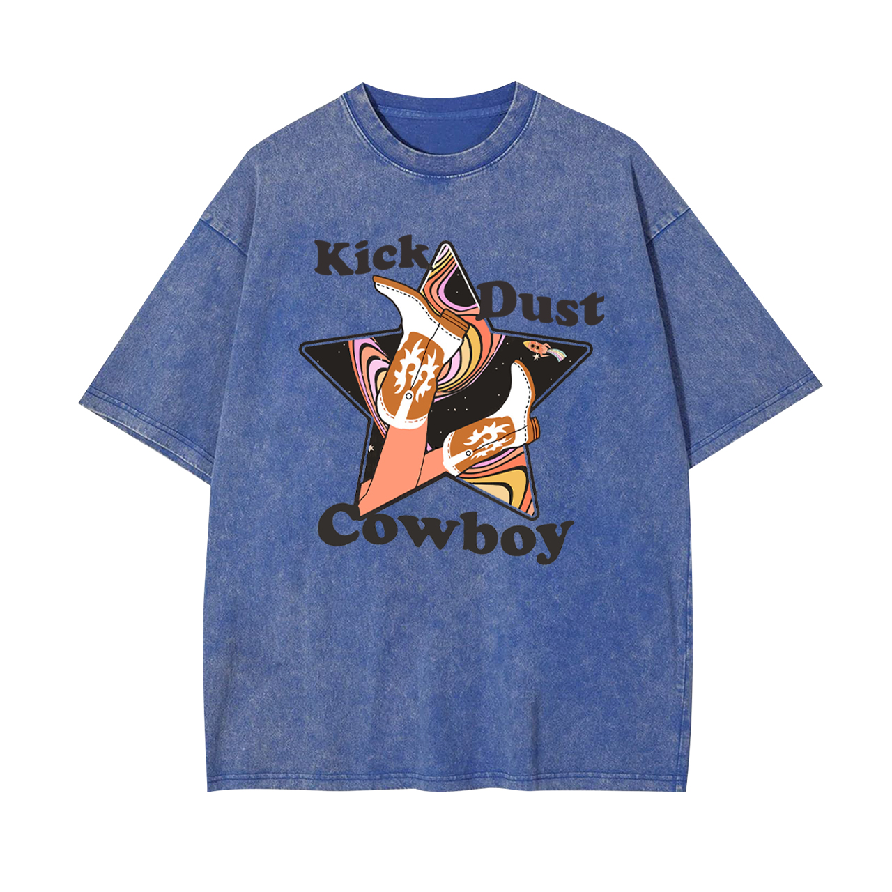 Space Kick Dust Cowboy Garment-dye Tees