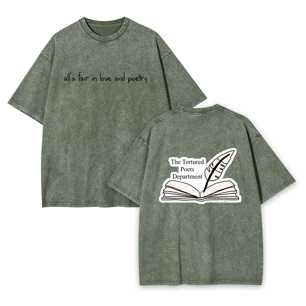 All's Fair In Love and Poetry Tortured Poets Department Garment-dye Tees