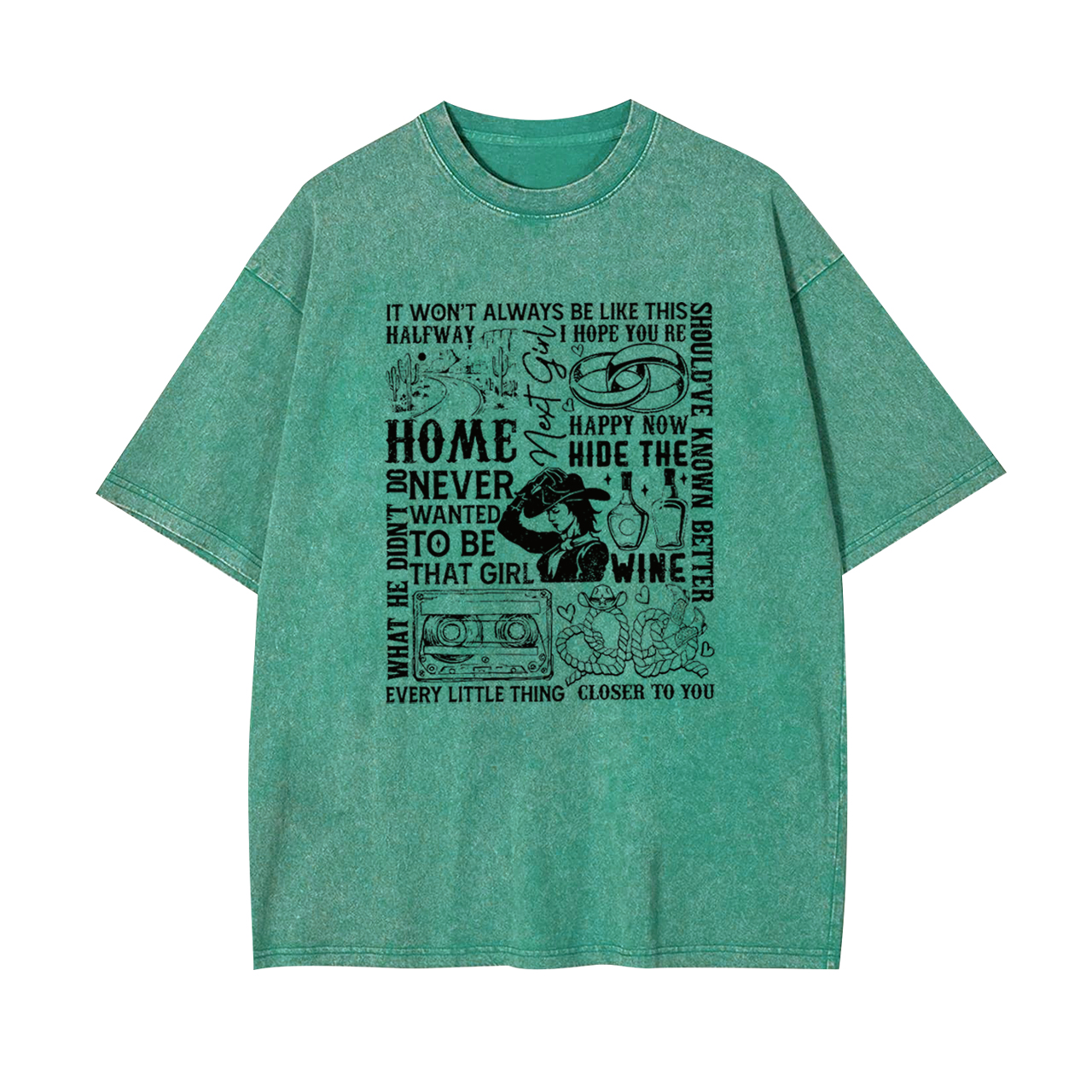 Carly Country Music Pearce Tour Garment-dye Tees