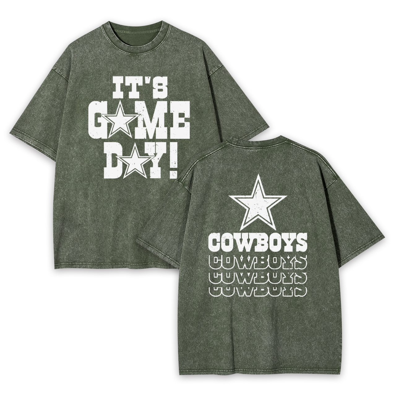 It's Game Day Dallas Cowboys Garment-dye Tees