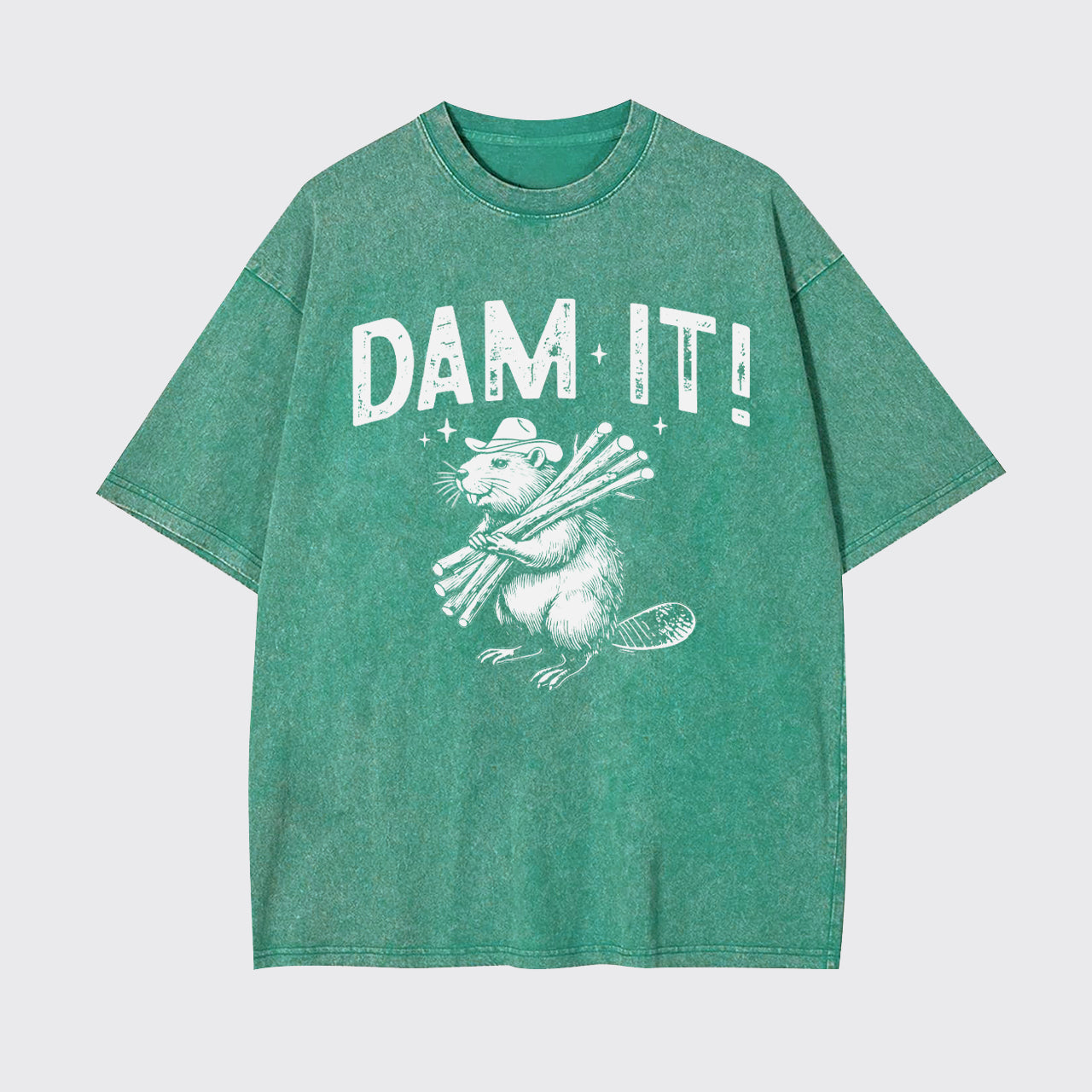 Funny Beaver,Dam It Garment-dye Tees