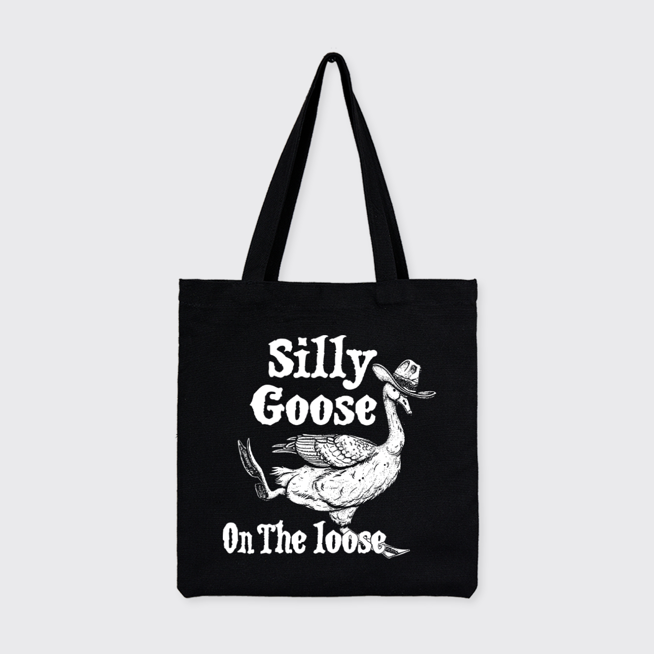 Silly Goose On The Lose_Cowboybay Canvas Tote Bag