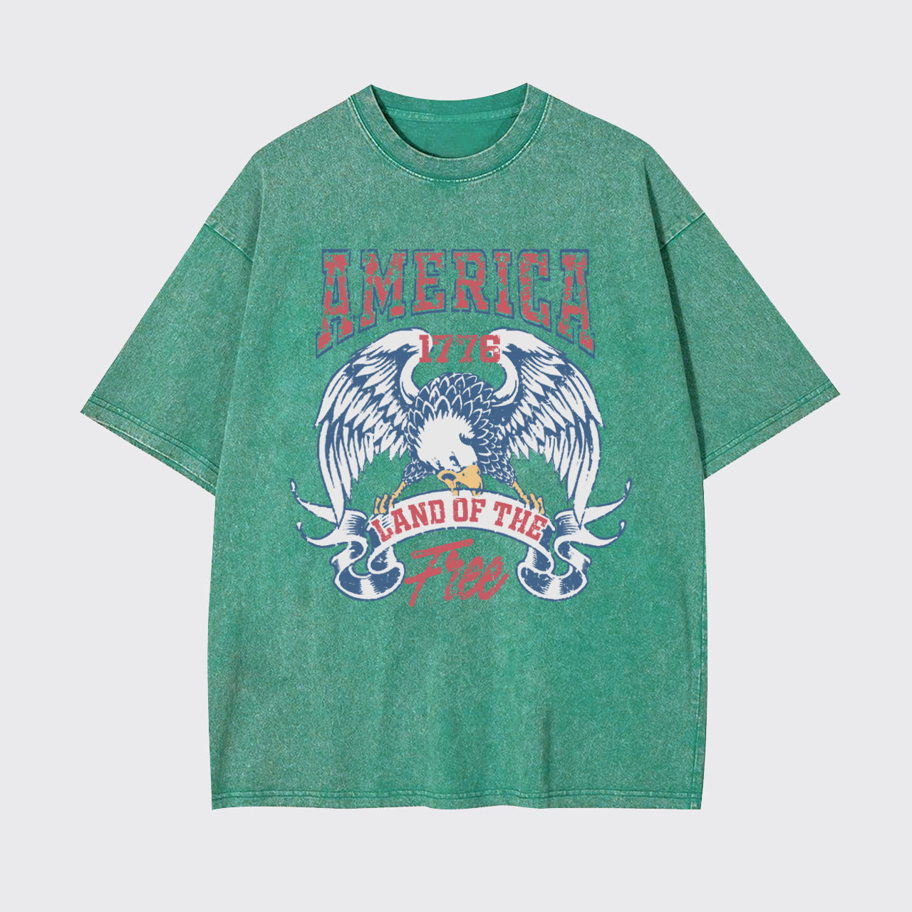 Independence Day-America Land Of The Free Garment-dye Tees