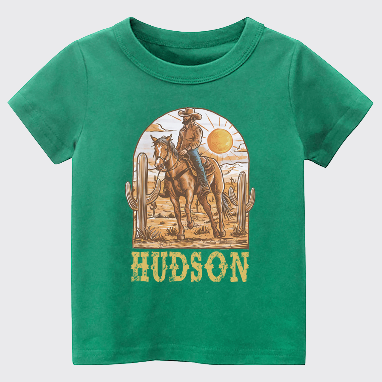 Personalized Cowboy Desert Kids T-shirt