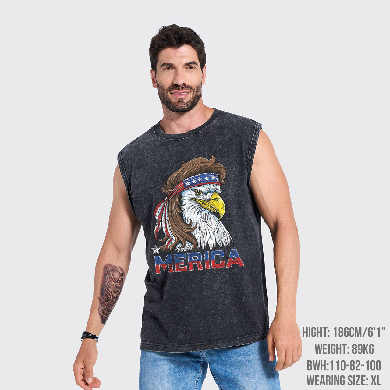 Patriotic-4th Of July Washed Tanks