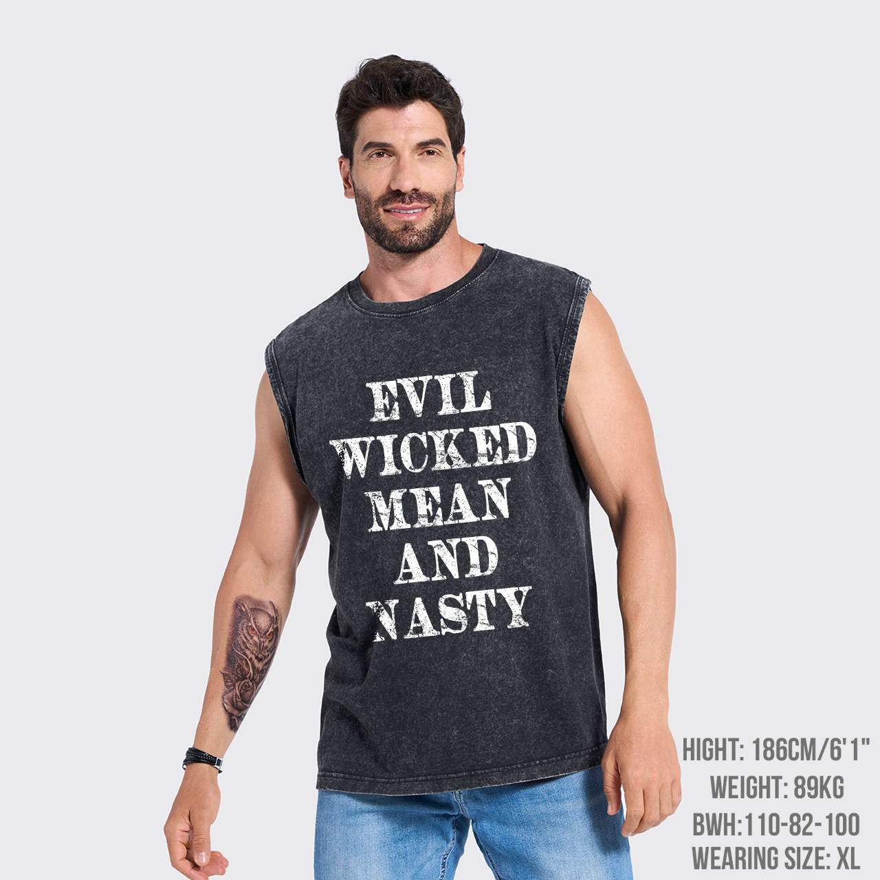 Evil Wicked Mean And Nasty Washed Tanks
