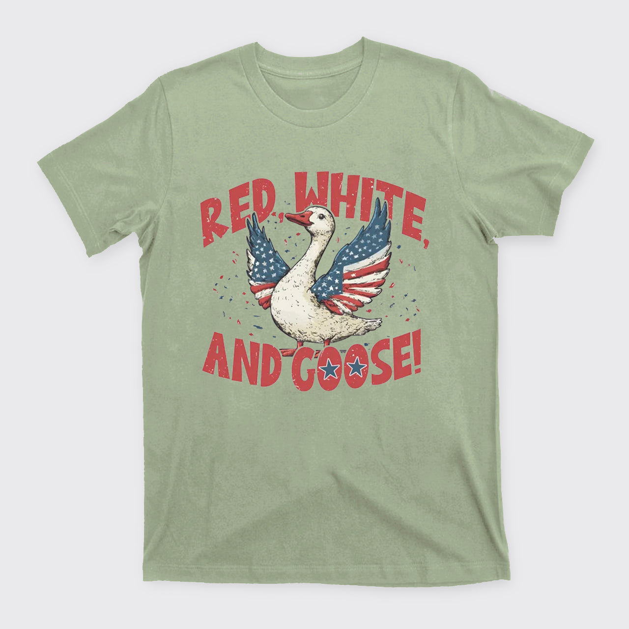 Retro 4th Of July-Red White And Goose T-Shirts