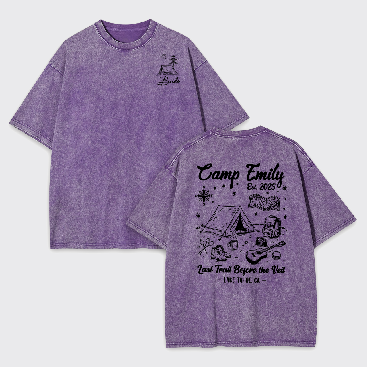 Personalized Camp Family Garment-dye Tees
