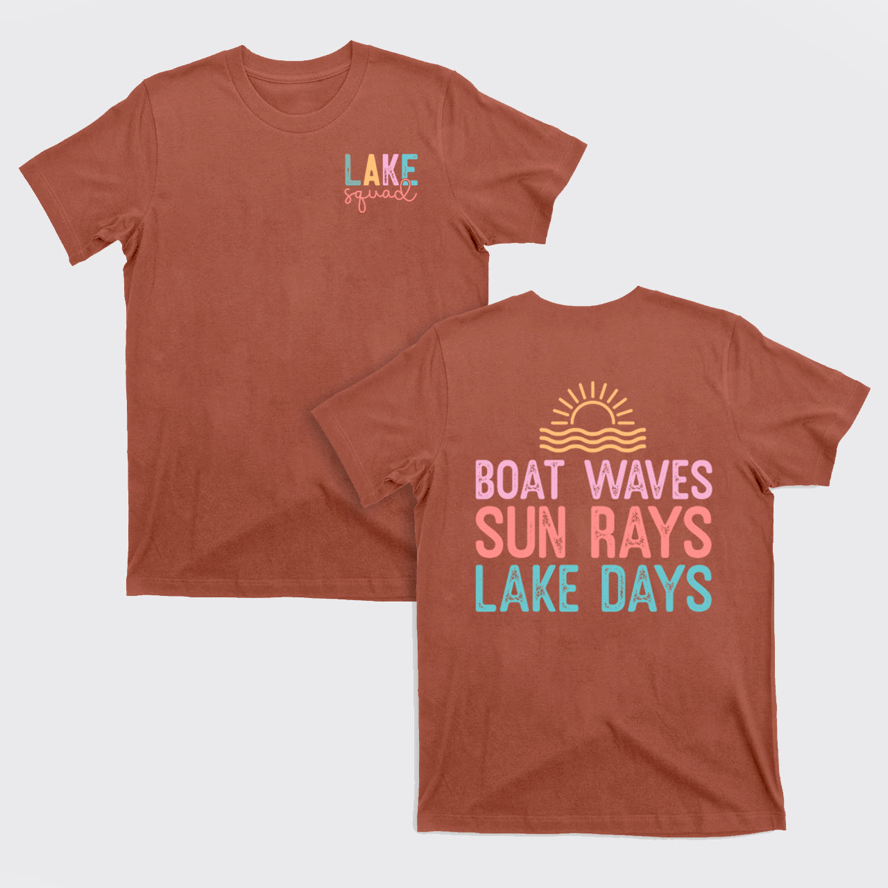 Lake Squad, Boat Waves Sun Rays Lake Days T-Shirts