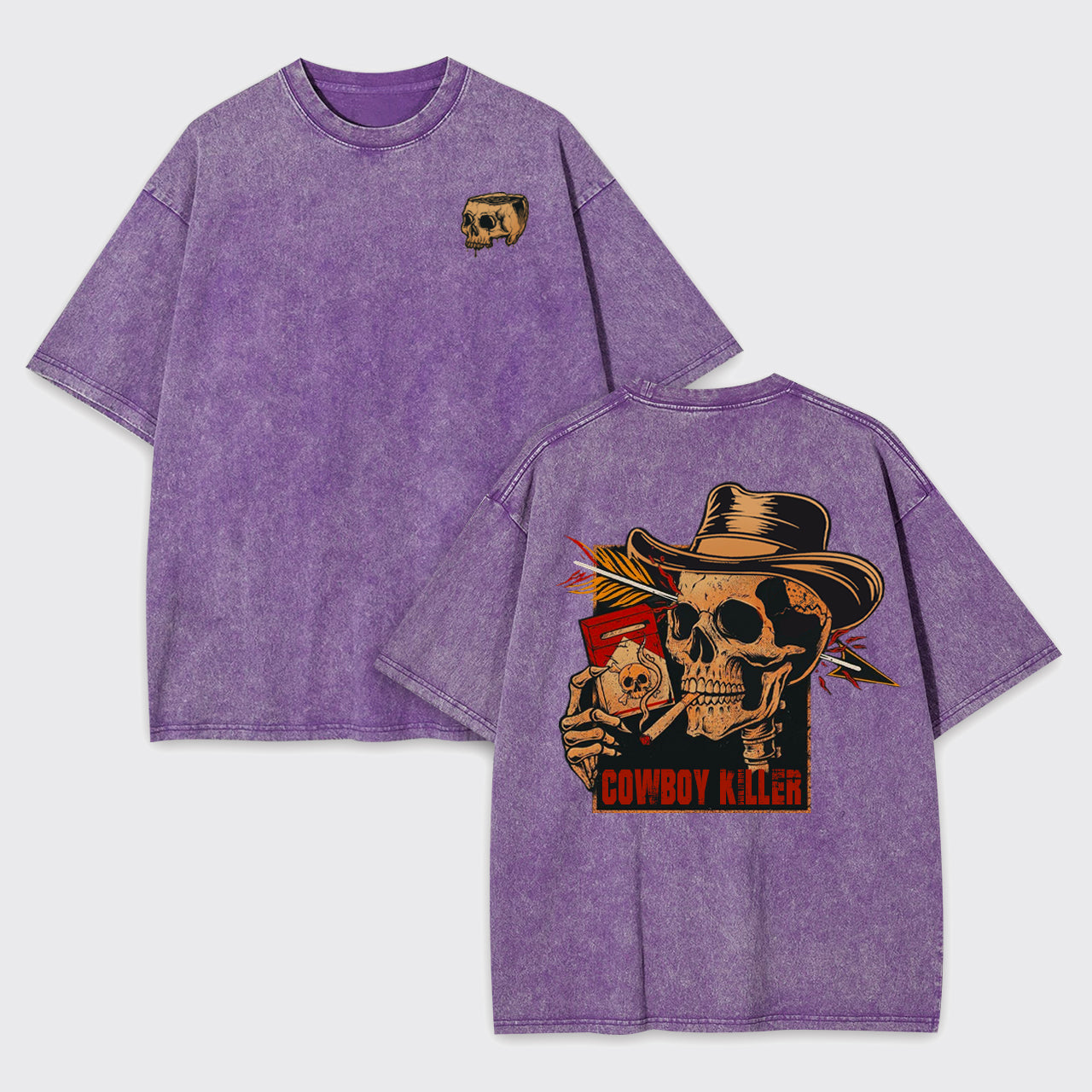 Skull Cowboy-Cowboy Killer Garment-dye Tees
