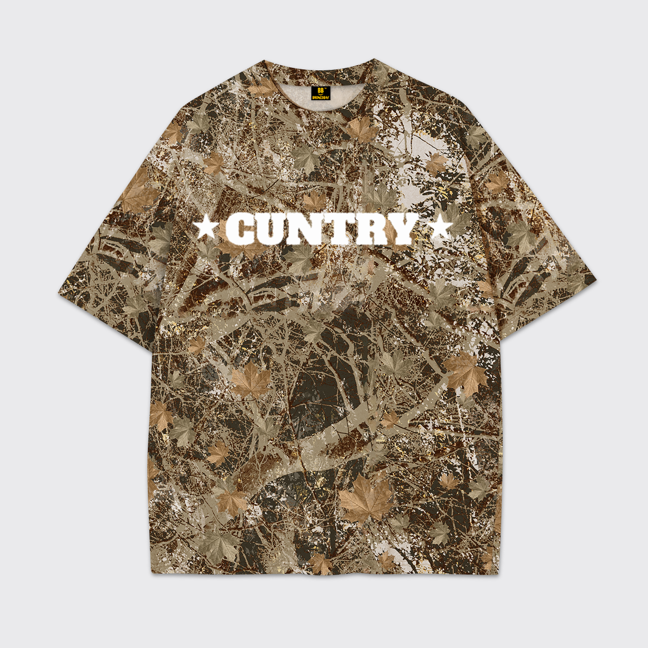 Cuntry Cowboy Camo Print Tees
