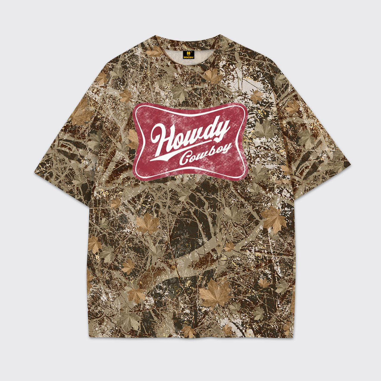 Howdy Cowboy Camo Print Tees
