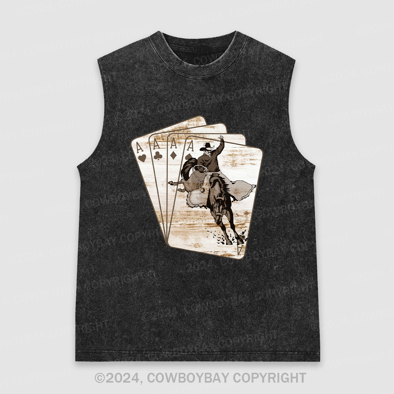 4A Cowboy Rodeo Washed Tanks