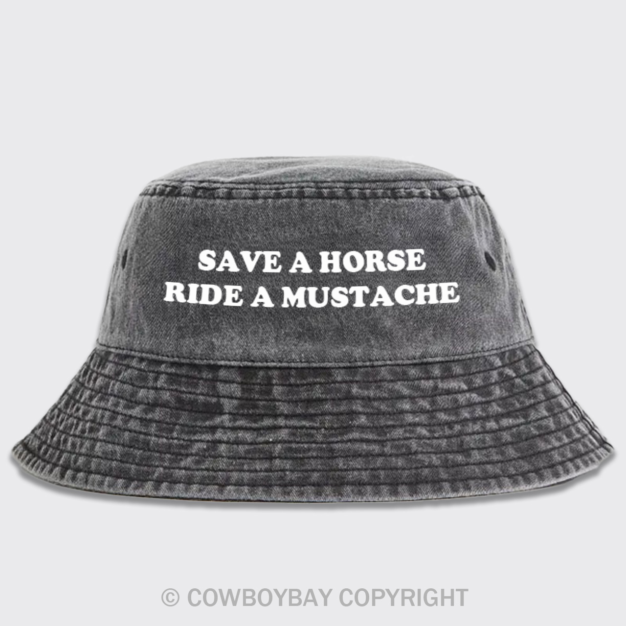 Save A Horse Ride A Mustache Bucket Hat