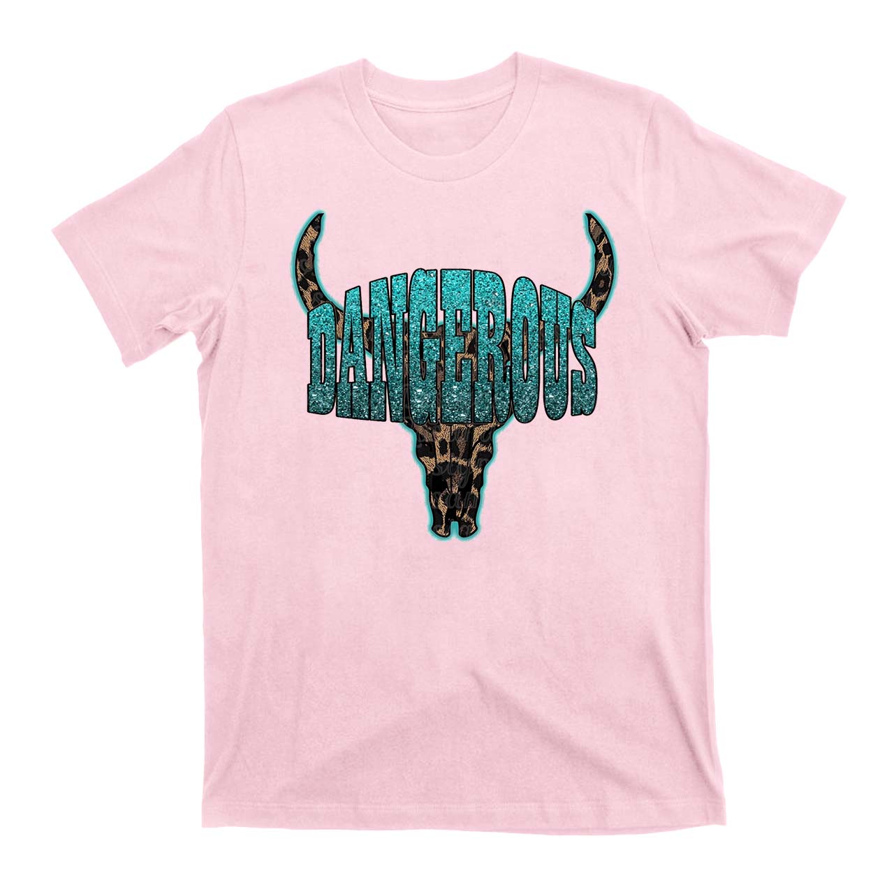 Dangerous Leopard Bull Head Cowboys T-Shirts