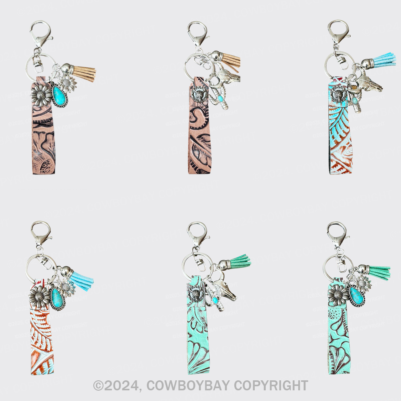 Vintage Leather Keychain