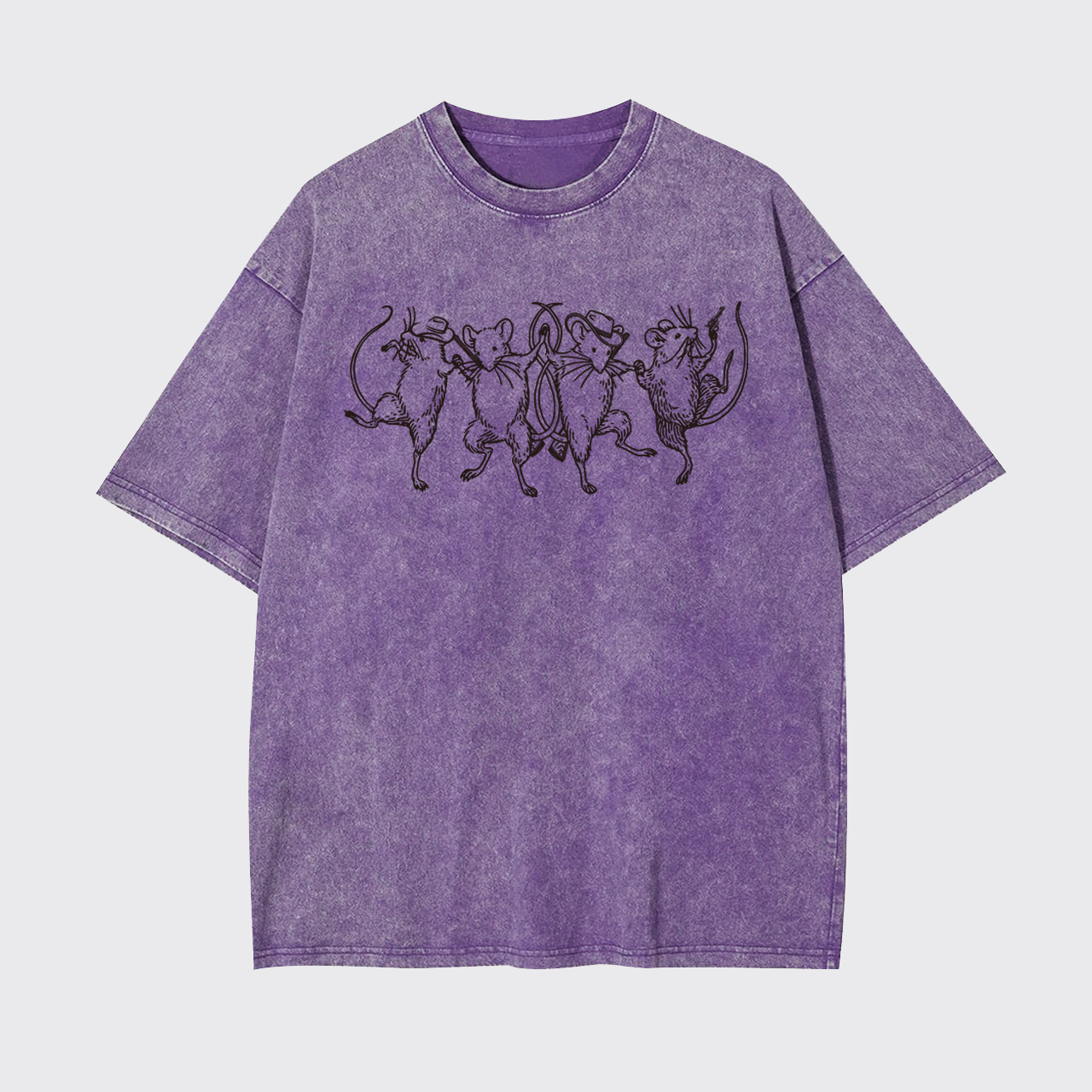 Dancing Cowboy Rats Garment-dye Tees