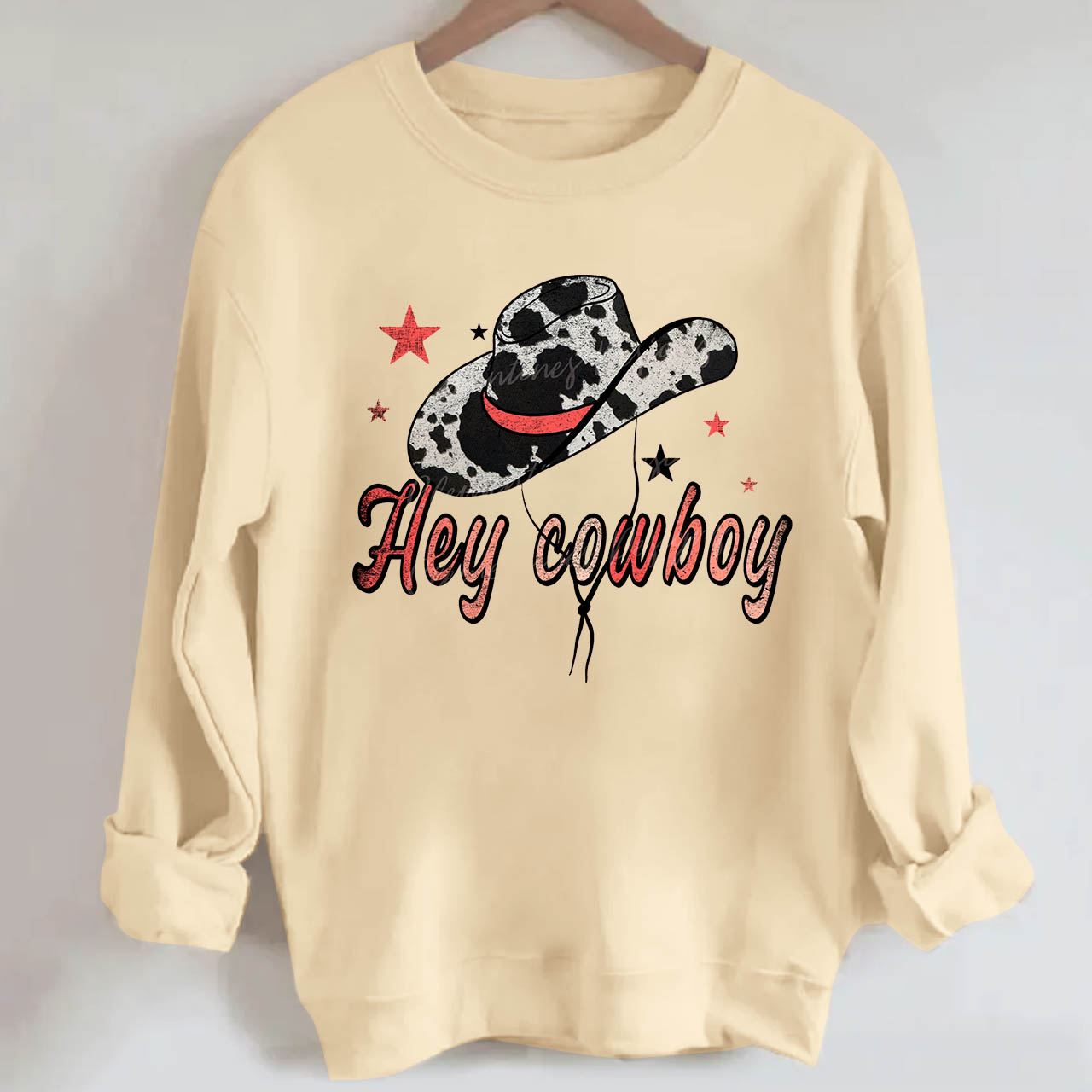Hey Cowboy Cowgirls Hat Sweatshirt
