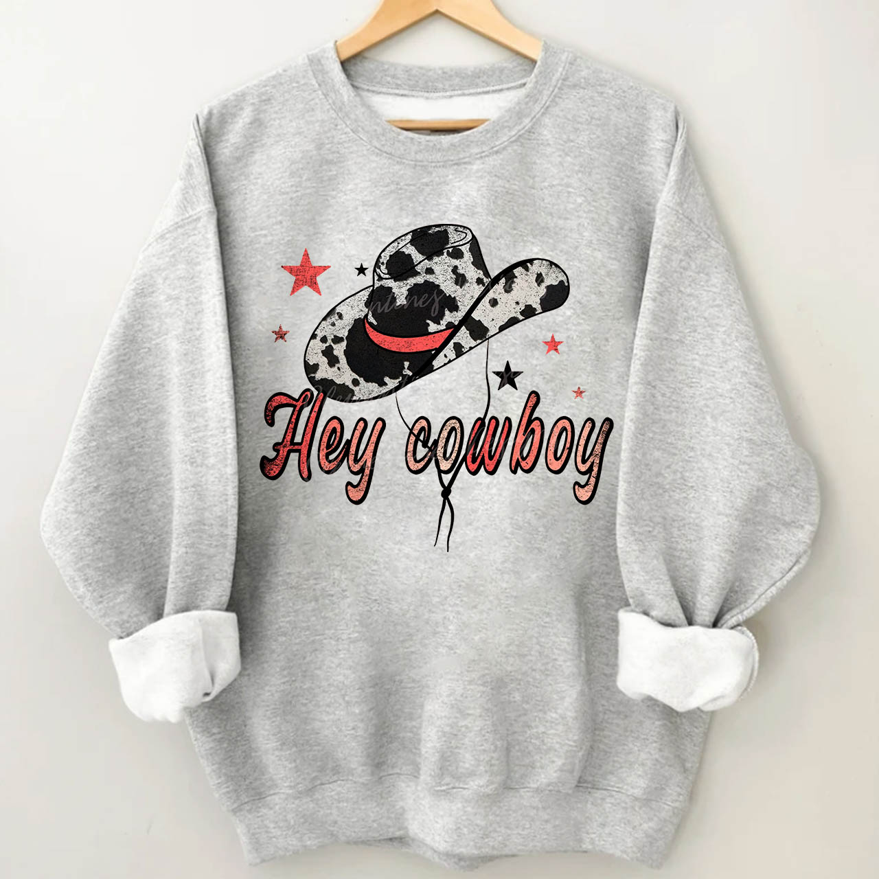 Hey Cowboy Cowgirls Hat Sweatshirt