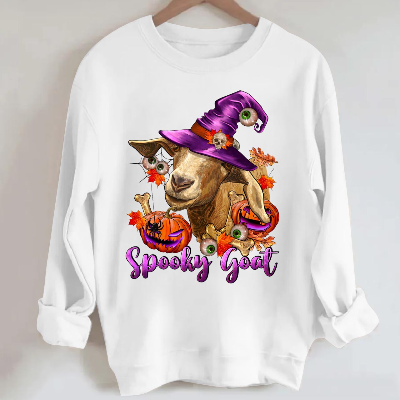 Spooky Goat Halloween Sweatshirt