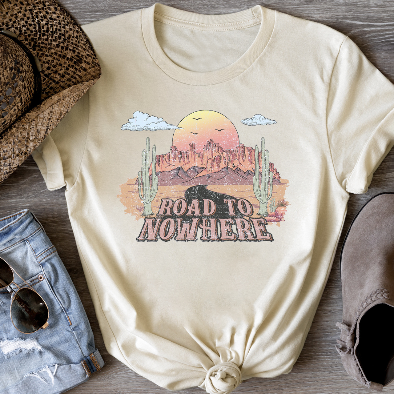 Desert Drifter Road To Nowhere T-Shirts