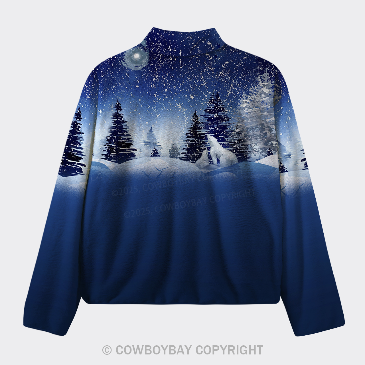 Snow Pattern Fleece Jacket