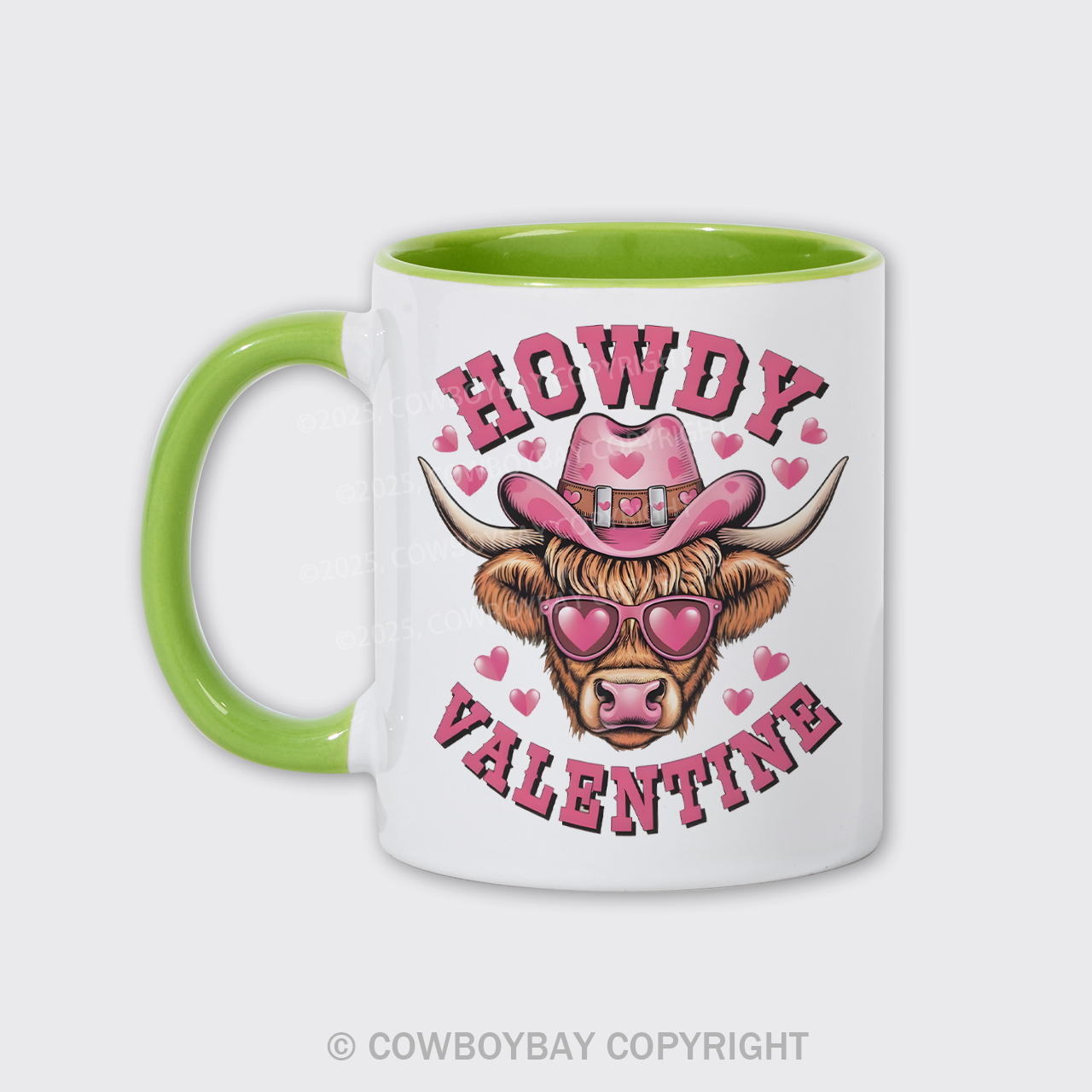 Howdy Valentine Cow Mug