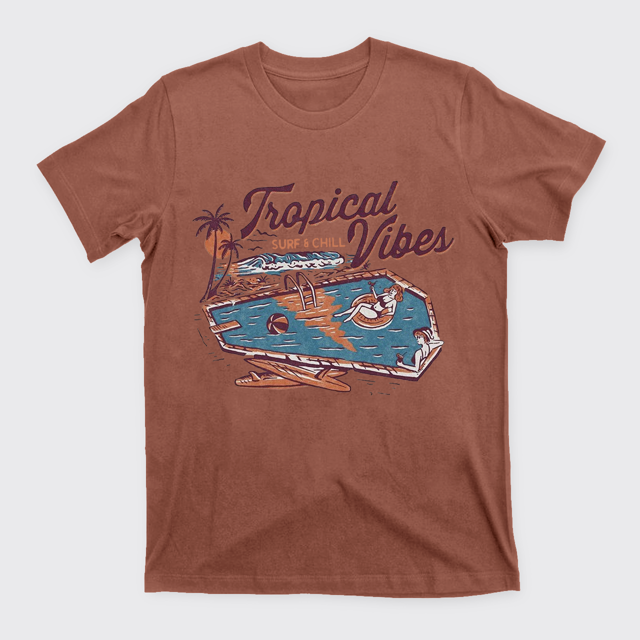 Charming Tropical Vibes T-Shirts