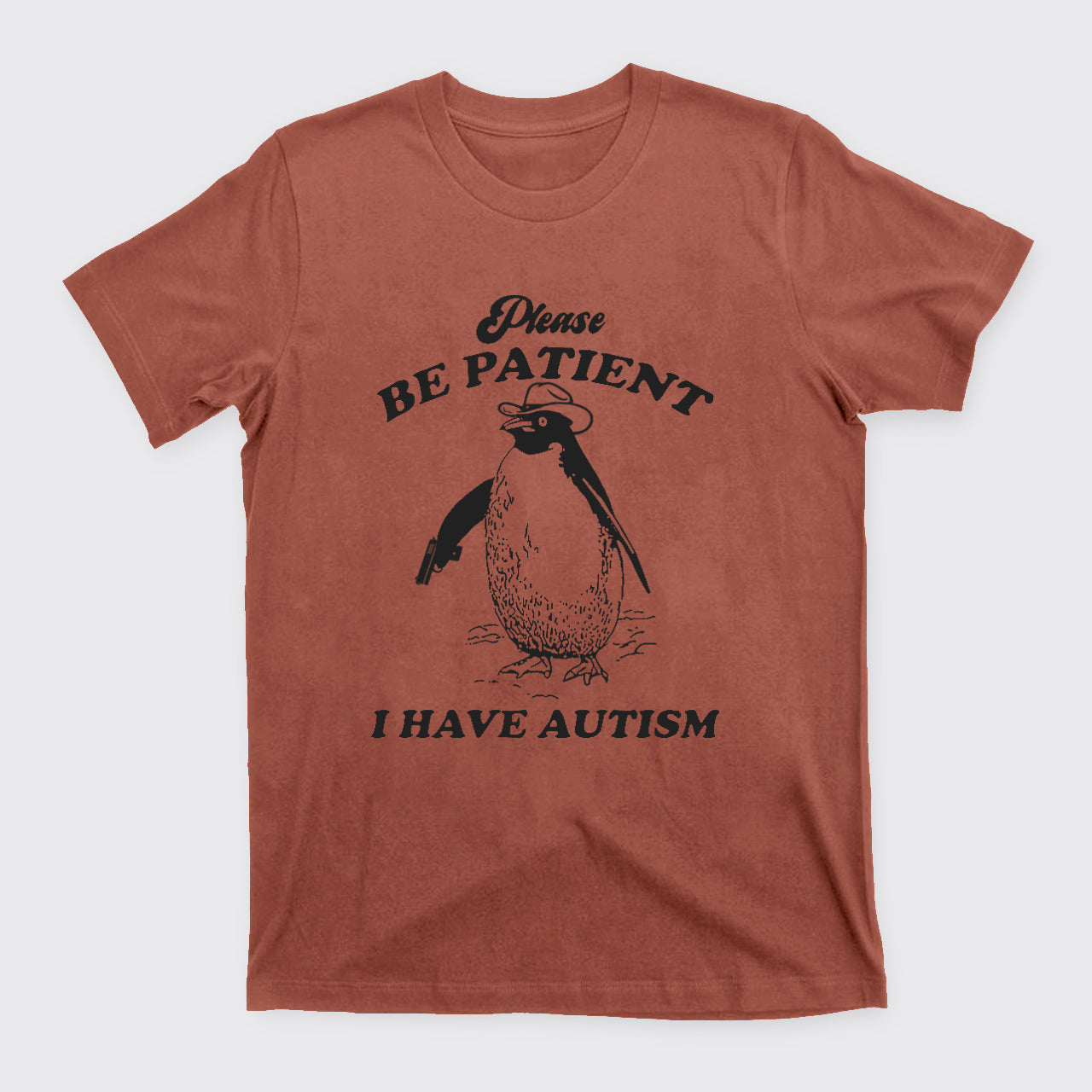 Retro Penguin-Please Be Patient T-Shirts