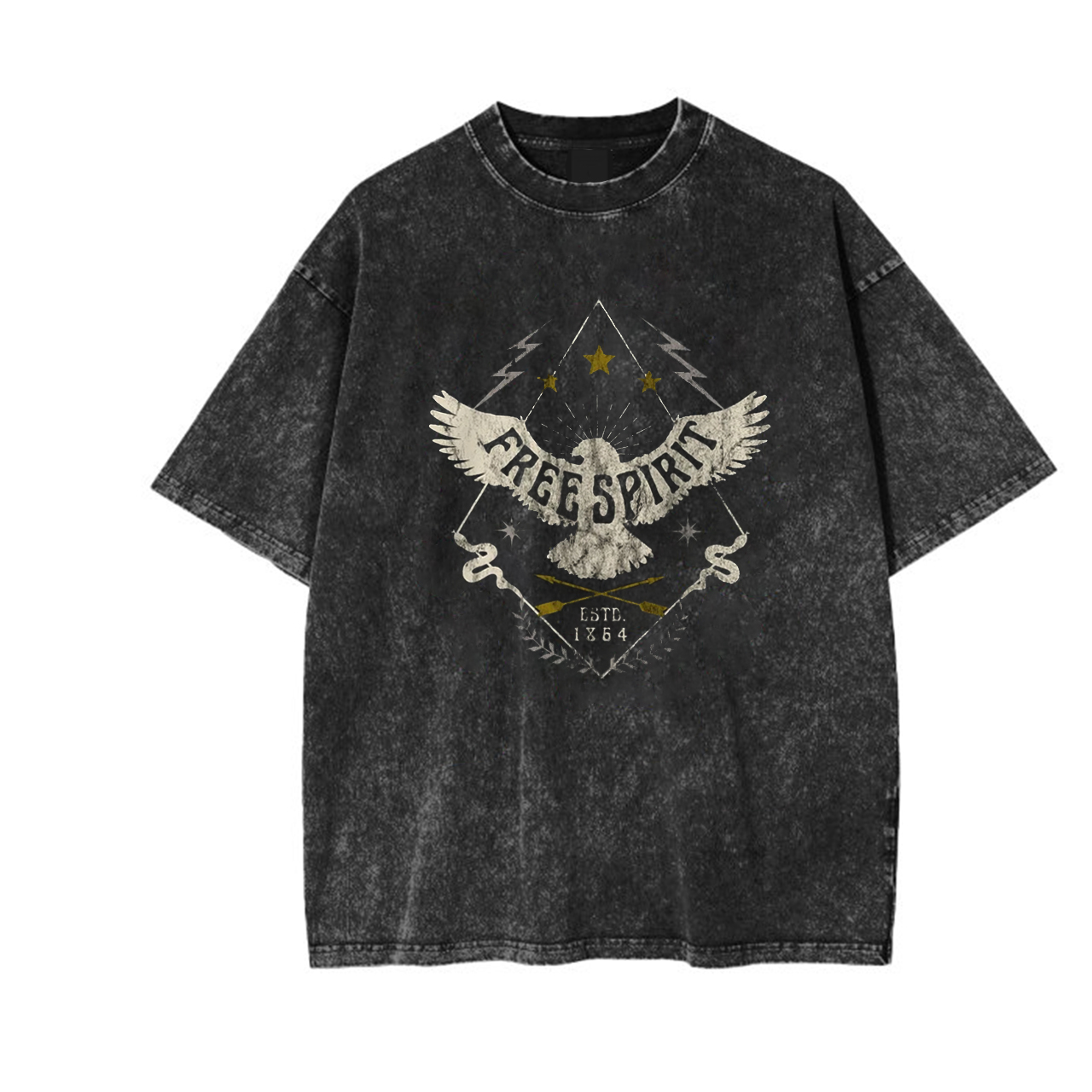 Free Spirit Eagle Garment-dye Tees