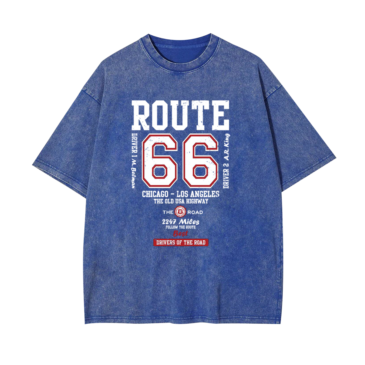 Route 66 The Old USA Highway Garment-dye Tees