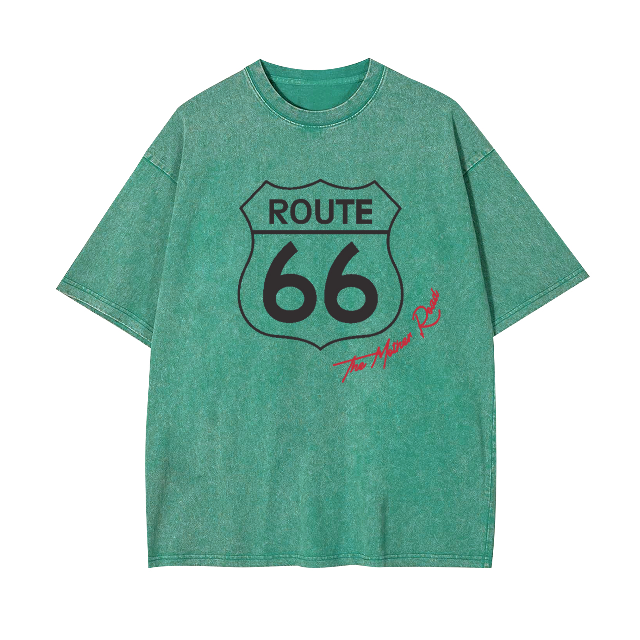 Historic US Route 66 Mother Road Garment-dye Tees