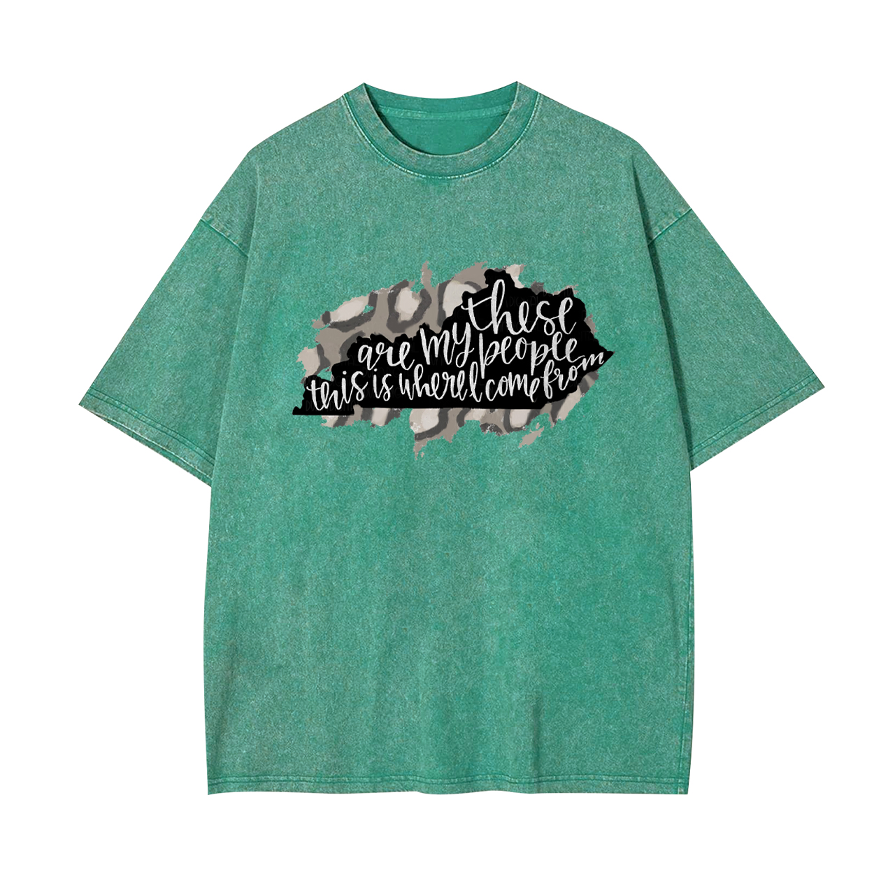 Leopard Print Kentucky Garment-dye Tees