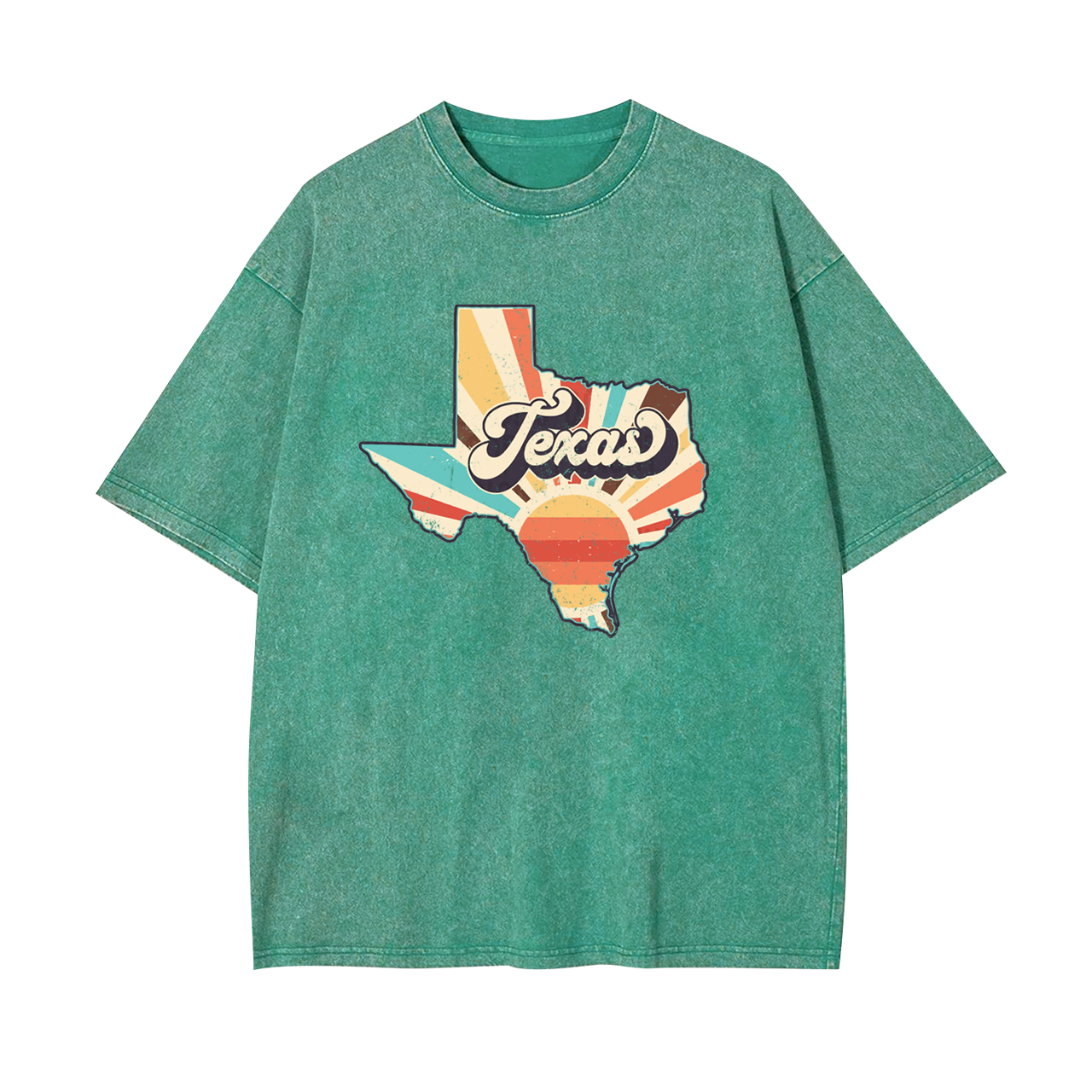 Retro Texas States Clipart Garment-dye Tees