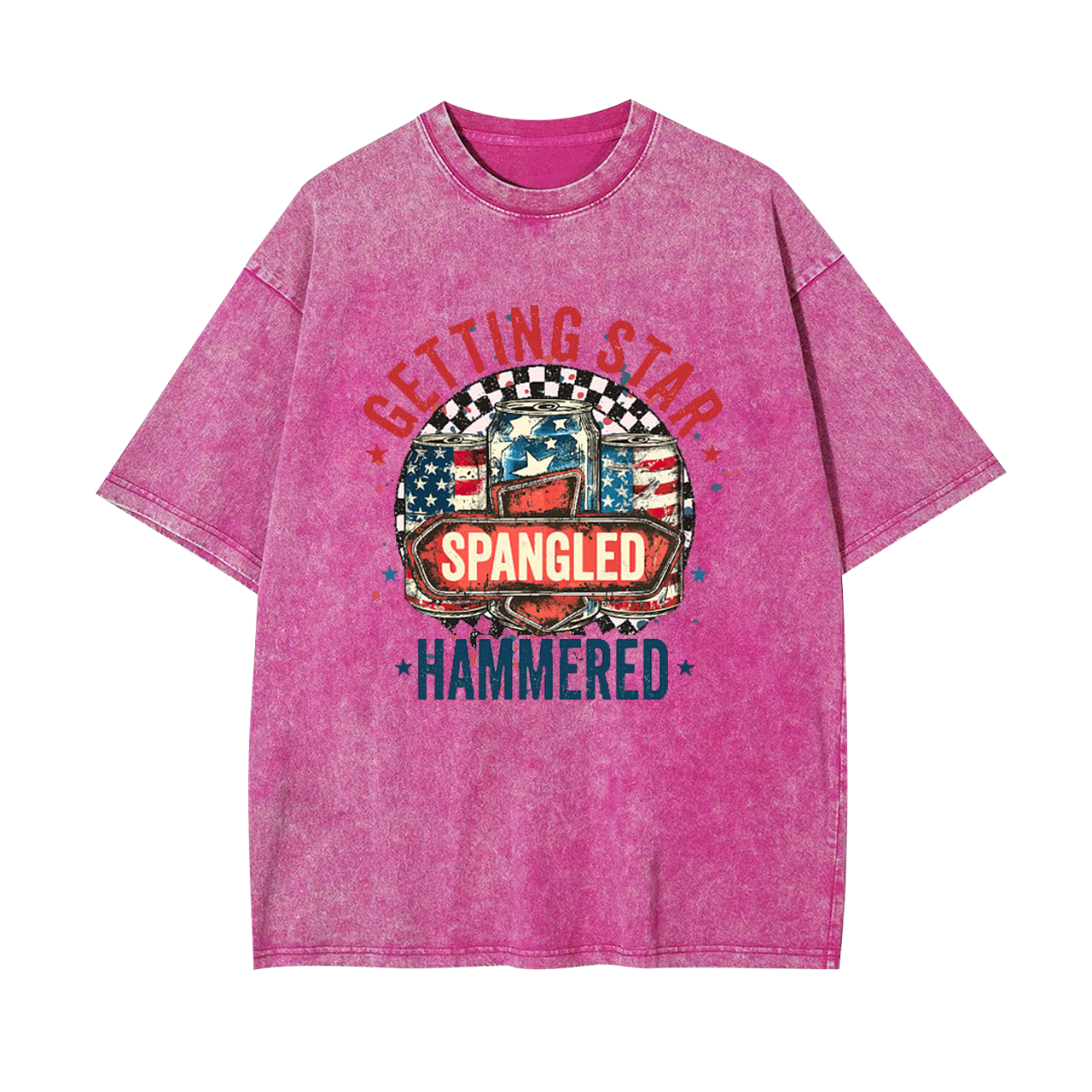 Getting Start Spangled Hammered Garment-dye Tees