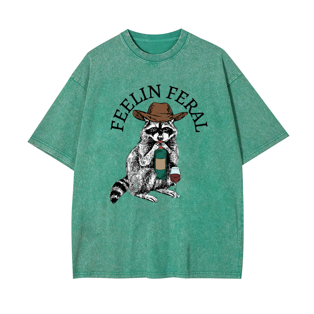 Funny Raccoon Garment-dye Tees