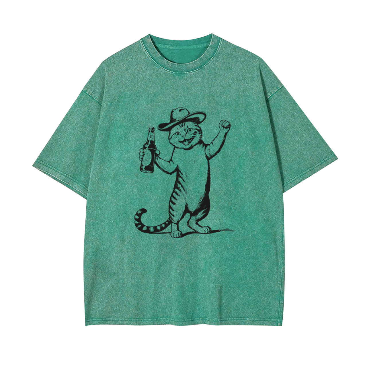 For Beer Cat Garment-dye Tees