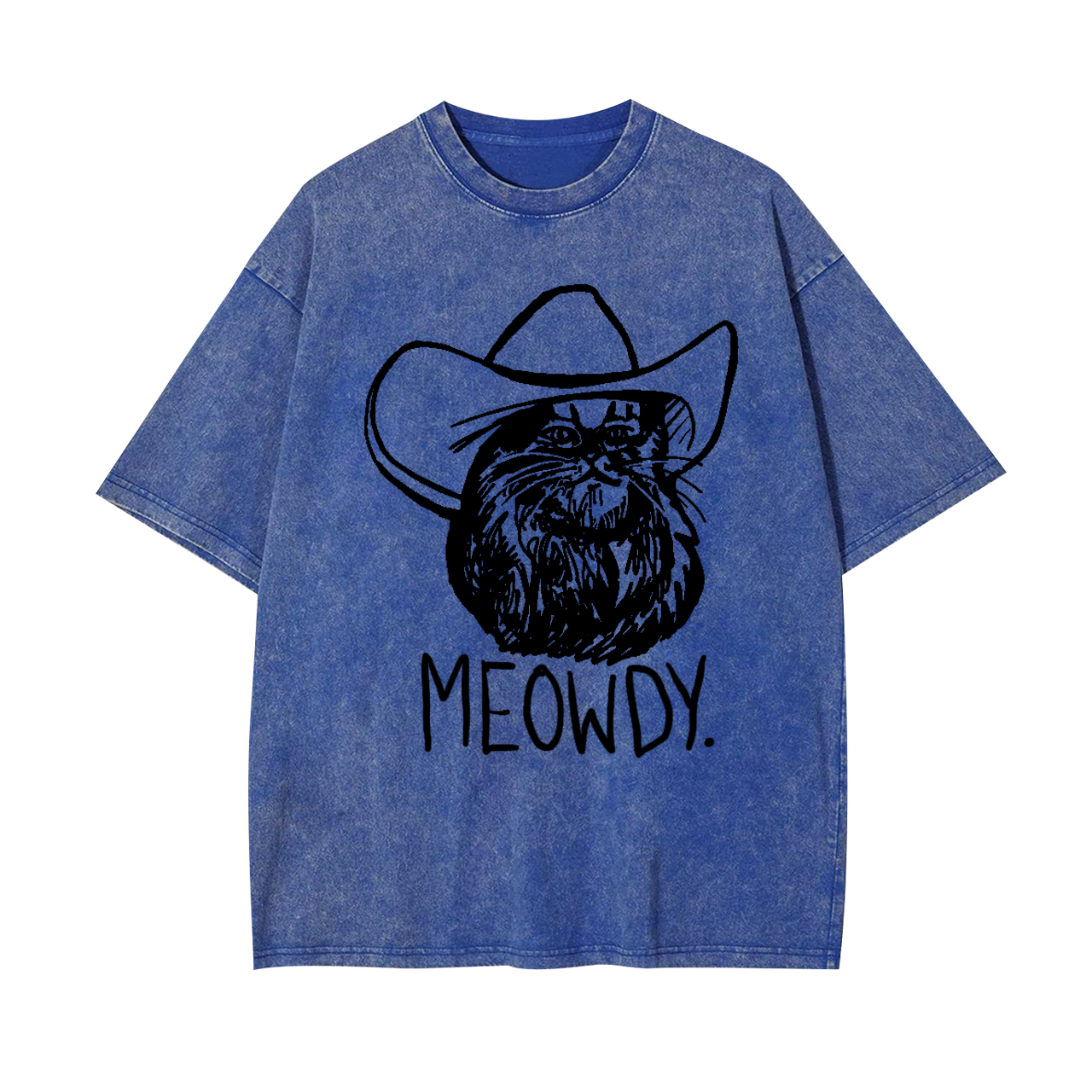 Meowdy Texas Cat Garment-dye Tees