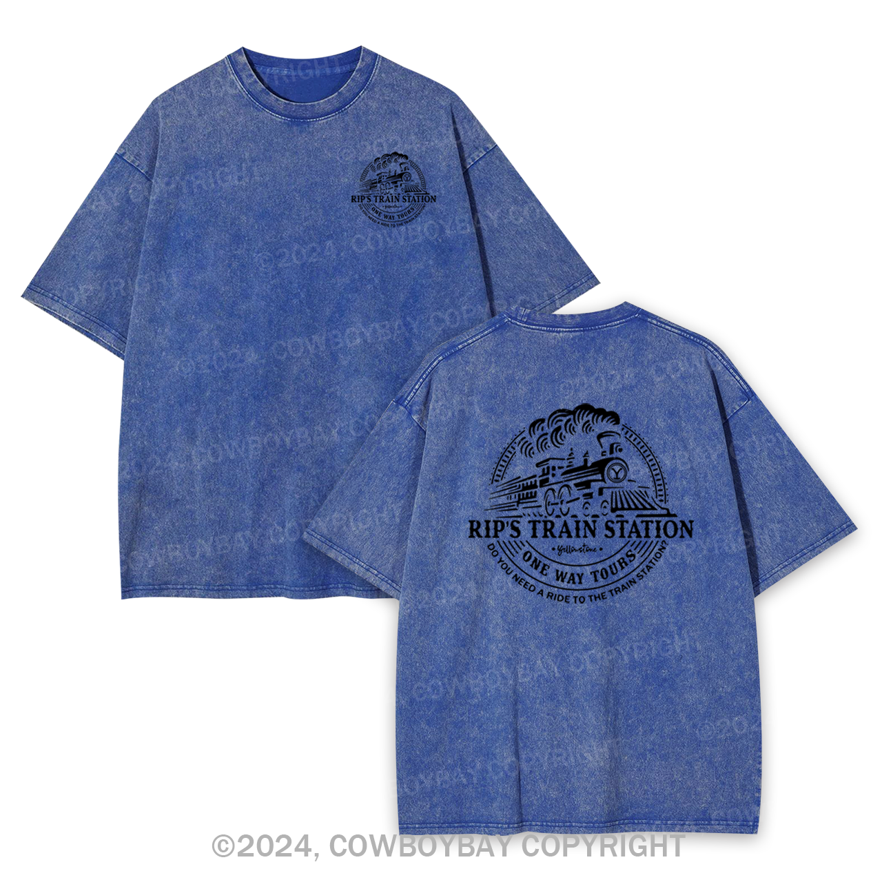 Rip's Train Station Garment-dye Tees