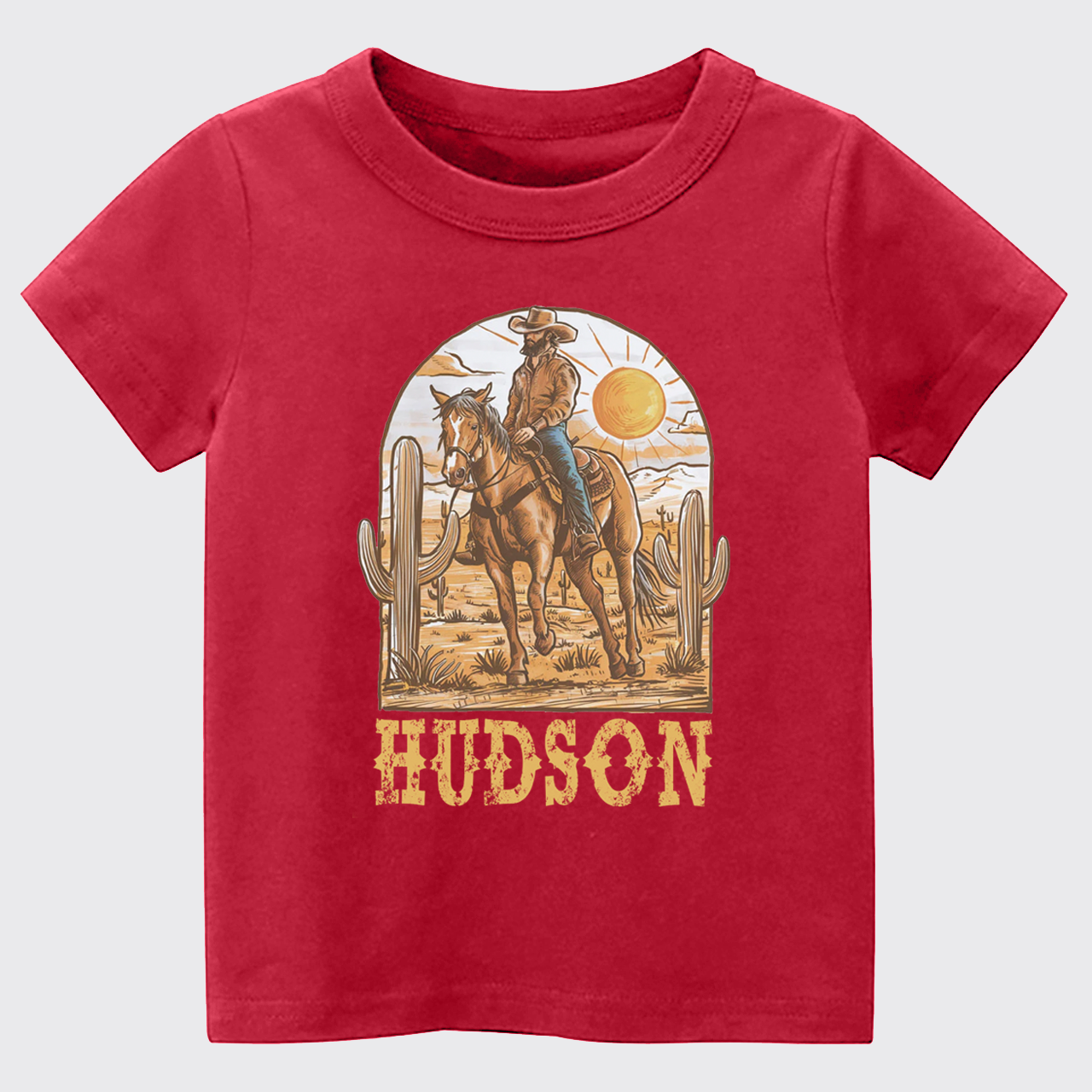 Personalized Cowboy Desert Kids T-shirt