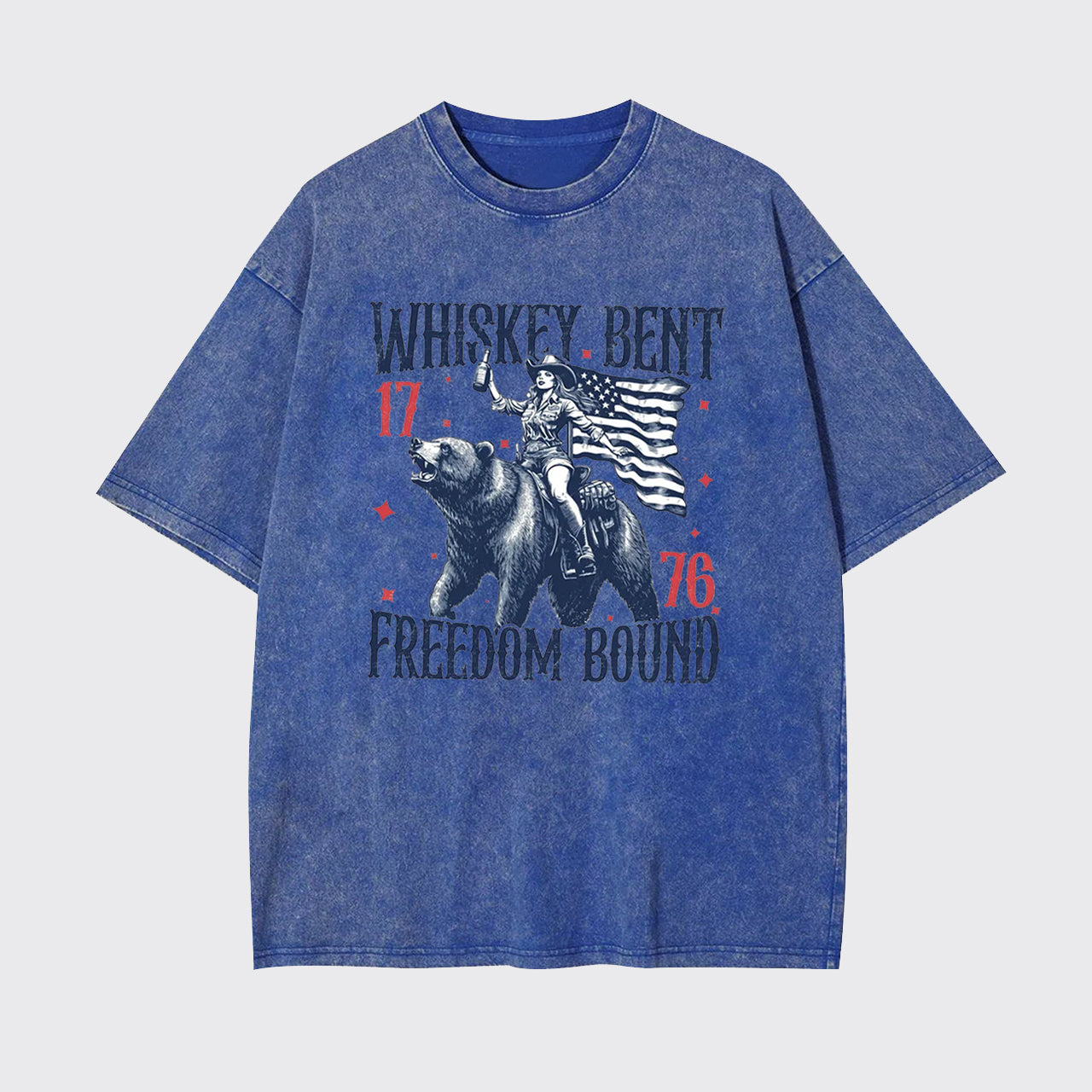 Independence Day-Whiskey Bent 1776 Garment-dye Tees
