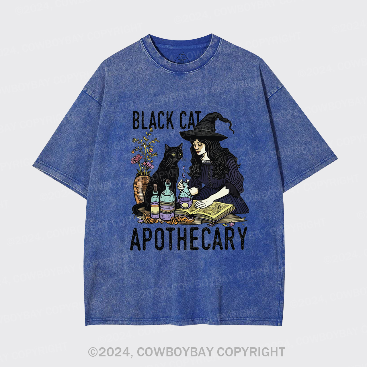 Black Cat Apothecary Garment-dye Tees