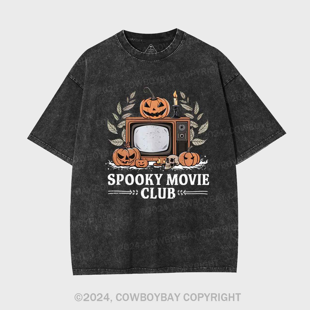 Halloween Horror,Spooky Movie Club Garment-dye Tees