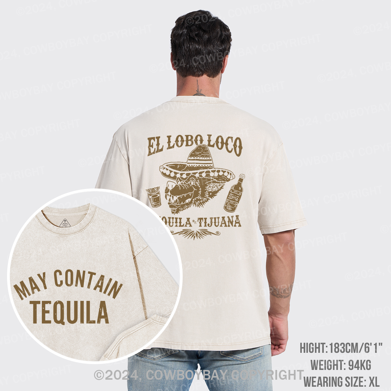 May Contain Tequila Garment-dye Tees