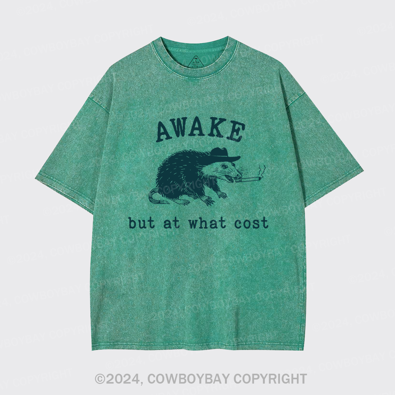 Awake But At What Cost Retro Garment-dye Tees