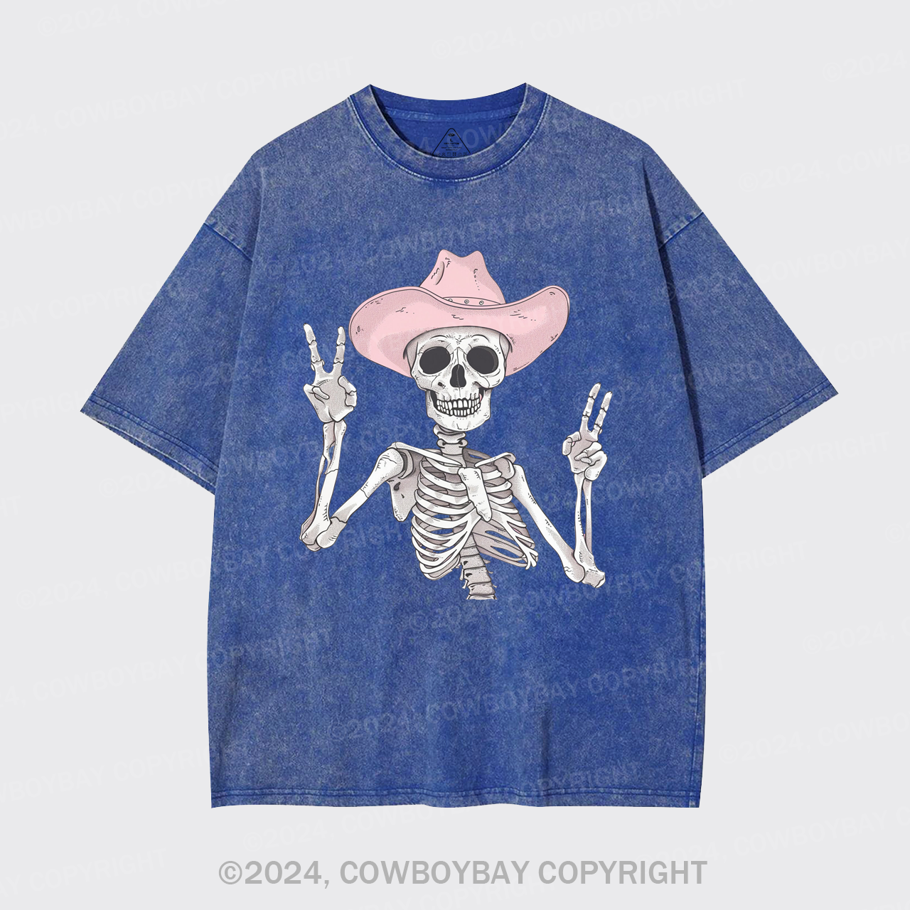 The Pink Skull Is Halloween Garment-dye Tees
